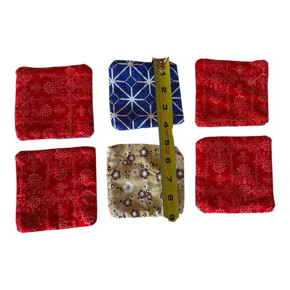 Colorful Patchwork Coasters Set - Picture 4 of 4